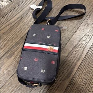 Tommy Hilfiger Navy and Red Belt Bag